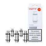 Aspire Pockex 1.2 Ohm Replacement Coils Works with Aspire Pockex Kit, Pack of 5 No Nicotine