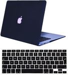 Se7enline Compatible with Macbook Pro Case Frosted Soft-Touch Hard Shell Case Cover for Macbook Pro 13 inches Model A1278 No Retina Display with Black Silicone Keyboard Cover, Black