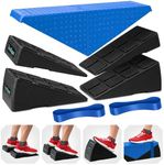 Squat Wedge Set of 5 - Turns Into Aerobic Step Platform - Squat Wedge Block 520 LBS Weight Capacity - Slant Board for Calf Stretching - Calf Stretcher Slant Board - yoga blocks