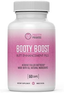 Pretty Privates Premium Butt Enhancement Pills - Max Boost Glute Growth Supplement to Tighten, Firm and Lift Booty and HIPS - Advance Butt Enhancer Pills to Reduce Sagging - 60 ct