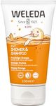 Weleda Kids Shampoo and Body Wash 2in1, Kids Shampoo, Kids Body Wash, Happy Orange, Dermatologically Tested, 100% Certified Natural, Organic, Vegan,150 ml