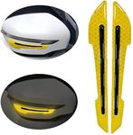 JK �2 Pieces Reflective Car Stickers Set Rearview Mirror Reflective Warning Stickers Car Side Reflective Stickers for Car Safety (Yellow) for Adventure