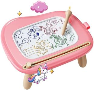KOKODI Toys Gifts for 1 2 3 Years Old Girl, Sturdy Magnetic Drawing Board Sketch Doodle Pad, Educational Learning Birthday Stocking Stuffers Kids Toddler - Left Hands Friendly