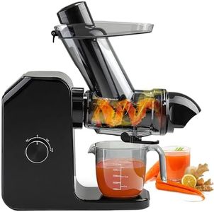 GEMINI APPLIANCES Cold Press Juicer Machine | 3 Inch Wide Chute | High Nutrition & Juice Yield | 3 Juicer Modes | Easy to Clean | Slow Masticating Juicer for Vegetables and Fruits [Black]