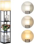 SUNMORY Floor Lamp with Shelves, Mo