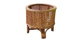 Crafts Create Cane Flower Pot, Cane Plant Pot, Planter, Rattan Planter L13XB13XH12 INCH