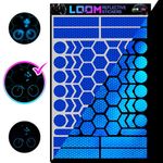 LOOM Reflective Stickers Kit (67pcs Prism-Blue)• Nighttime Safety Waterproof Self-Adhesive Decals for Helmets, Skateboard, Bike, Scooter, E-Bike, Motorcycle & Strollers • Bright Colors