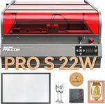 3IDEA Creality Falcon 2 Pro S 22 Laser Engraver with Air Assist, 22W Enclosed Laser Engraver and Cutter Machine, Camera Visual Assistance, Laser Engraving Machine for Wood Metal Gifts Batch Process
