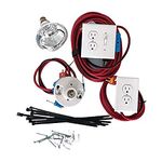 OverEZ Chicken Coop Heater - Heat Lamp – Indoor and Outdoor Coop Heater - Chicken Raising Supplies and Poultry Accessories – Electrical Heat Package