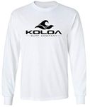 Koloa Surf Long Sleeve Heavyweight Cotton T-Shirts in Regular, Big and Tall - White - XL