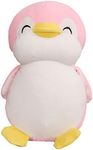 SEENEEY Plushies Penguin Stuffed Animal Toys,Fat Penguin Plush Doll Boy Girl Girlfriend Valentine's Day Gift Cute Pillow (pink,15.7in)