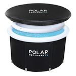 Polar Recovery Tub / 370L Portable Ice Bath for Cold Water Therapy Training/An Ice BathTub for Athletes - Adult Spa for Ice Baths and Soaking - Outdoor Cold Plunge Tub (Black XL)