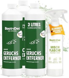 BactoDes - Desodorisant Maison 3L concentré avec Vaporisateur mélangeur - Nettoyant enzymatique Universel avec Action microbienne Bio - Élimination Efficace de Toutes Les Odeur Maison