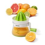 Starfrit Easy Juicer - Crank-Operated Citrus Juicer - 2-Cup Capacity - Stable base - Green