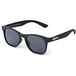 BABY SUNNIES Flexible Polarized Kids Sunglasses for Boys Girls 3-8 Years 100% UV Protection (Black)