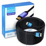 UPORT 20M 4K HDMI Cable High Speed, Gold Connectors, 4K, Ultra HD, 2K, 1080P, & ARC Compatible for Laptop, Monitor, Projector, Gaming Console & More