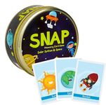 CocoMoco Kids SNAP 3 in 1 Solar System Flash Cards, Memory Game, Matching Game for Kids, Brain Games for Toddlers 2-6 yrs Birthday Return Gifts for Boys Girls