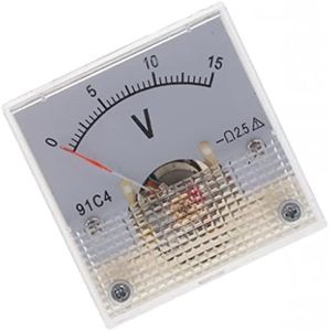 Generic Analogue Multimeter Voltmeter Ammeter Ohmmeter Analogue Multimeter, 0-15V, 4.3 x 4.3 x 3.5cm