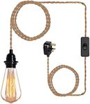 Yewclls Plug in Pendant Light Cord 