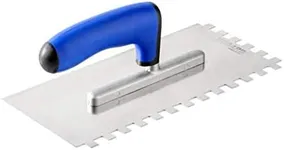 HOGARD Tile Trowel 0.4" x 0.4" | Best Stainless Steel Square Notched Trowel | Toothed Smoothing Tool.