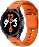 Knossen Rugged Band for Samsung Galaxy Watch 6 Classic 43mm 47mm/Galaxy Watch 4 5 6 40mm 44mm/Watch 5 Pro 45mm/Watch 4 Classic, 20mm Soft and Waterproof Silicone Sports Strap