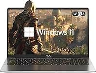 AOC TX15 Laptop 15.6-inch FHD Display,Intel N150 Quad-Core Processor (Up to 3.6GHz),16GB DDR4 RAM & 512GB SSD,Windows 11,38Wh Battery,USB 3.2 Ports – Designed for Students & Business Professionals