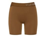 STEP ONE Womens Bamboo Boxer Brief (Brown, XS)