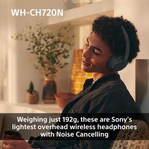 Sony WH-CH720N Wireless Headphones – Noise Cancelling, Black