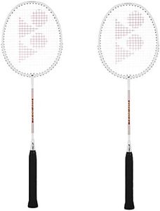 YONEX GR 303i Aluminium Strung Badminton Racket with Full Racket Cover (White) | for Beginners | 83 Grams | High Durability
