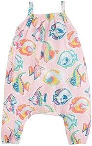Mud Pie baby-girls Baby Girl Rainbow Fish Longall;, Rainbow Fish, 9-12 Months