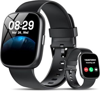 Smart Watch for Men Women (Answer/Make Calls), 1.83" Fitness Tracker with 120+ Sports Modes, Heart Rate/Sleep/Step/SpO2 Monitor, Al Built-in, IP68 Waterproof Fitness watch for Android & iPhones, Black