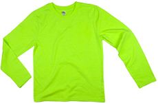 Earth Elements Big Kid's (Youth) Long Sleeve T-Shirt Large Neon Green