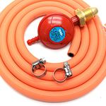 HG Propane Regulator 2m Hose Kit Fits Calor Gas & Flogas Screw in cylinders