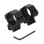 ToopMount 30mm Dovetail Scope Rings, Medium Profile 30mm Scope Mount Rings for 11mm Dovetail Rails, Tactical Mount Rings Adapter, Dovetail Scope Rings Built-in Protective Tape, Aluminum Alloy, 2PCS