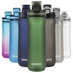 Opard Sports Water Bottle 600ml Leak Proof Flip Top BPA Free Tritan