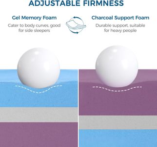 Inofia Double Gel Memory Foam Mattress Topper – Cooling Comfort
