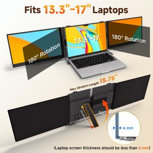 XFMTOP 14" Laptop Screen Extender – Portable Dual Monitor Display