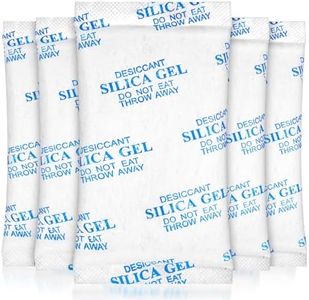 Yeather 50 Gram [20 Packets] Silica Gel Packets - Reusable Desiccant Moisture Absorbers Dehumidifiers of Basement Moisture Absorbers, Electronics Storage (Food Safe)
