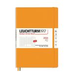 LEUCHTTURM1917 367569 Monthly Planner & Notebook Composition (B5) 2024, 16 Months, Softcover, Rising Sun, English