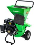 GARDENBEAUT 3 in 1 Wood Chipper Shredder Mulcher MF30, 7HP 212cc Heavy Duty Gas Powered, Max 3" Diameter Capacity for Wood, Limb, Leaves with Two Hoppers,4 Y-Hammers, Included Debris Bag