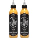 Heartbeat Hot Sauce - Pineapple Habanero, 177ml - Small Batch & Handmade, Vegan, Preservative Free, Featured on Hot Ones Season 10 (2 Bottles)