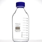 RAWAL'S Reagent Bottle 1000 ml Borosilicate Glass Screw Cap Wide Mouth