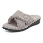 Vionic Womens Relax Wedge Comfort Slide Sandals Gray 10 Medium (B,M)