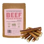10 Pack Pizzle Sticks for Dogs & Puppies - Bully Sticks - 100% Healthy Natural Dog Treat Chews - Long Lasting Dog Chew - Great for Dental Health - Grain Free Treats for dogs