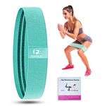 Fashnex Hip Resistance Band for Workout for Women & Men. Exercise Band with Workout Guide, Mini Fabric Loop Resistant Band for Toning, Booty, Hips, Glutes, Thighs, Legs, Abs at Home or Outdoors. ,Elasticized-Fabric