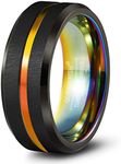 Queenwish Men Two Tone Tungsten Wed