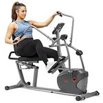 Sunny Health & Fitness Performance Interactive Smart Recumbent Bike, Full-Body Home Training with Arm/Leg Exercisers, Elliptical Cross Trainer with Exclusive SunnyFit App and Bluetooth Connectivity