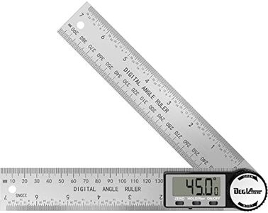 Digital Angle Finder Protractor, DEGLASERS Digital Protractor 7inch/200mm Stainless Steel Angle Measuring Tool with LCD Display for Carpenter/Woodworking (Battery Included)