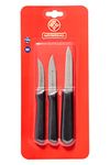 Mundial SC0500-3 Set of 3 Paring Knives with Black Handles