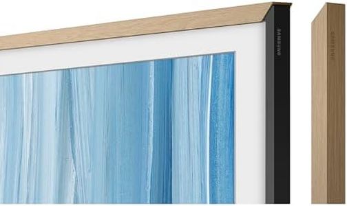 Samsung 75" The Frame Customizable Bezel (2026 Model), Magnetic, Easy Installation, VG-SCFH75TKBZA, Modern Teak